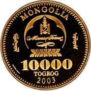 10 000 Tögrög 10 000 MNT = JPY 437