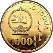 1000 Tögrög 1000 MNT = JPY 44