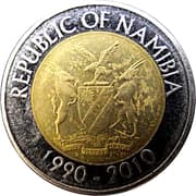 10 Dollars 10 NAD = JPY 98