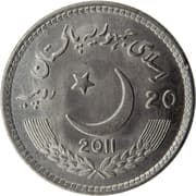 20 Rupees 20 PKR = JPY 11