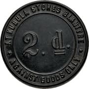 2 Pence - Kubula Stores (Blantyre) - Rhodesia and Nyasaland