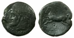 NUMIDIA.Massinissa or Micipsa circa 203-148-118 BC.AE.27.2mm.