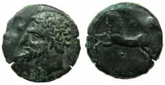 NUMIDIA.Massinissa or Micipsa circa 203-148-118 BC.AE.26.6mm.