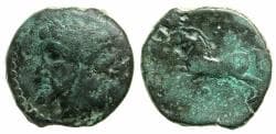 NUMIDIA.Massinissa or Micipsa circa 203-148-118 BC.AE.26.9mm.