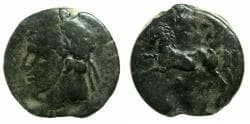 NUMIDIA.Massinissa or Micipsa circa 203-148-118 BC.AE.25mm.