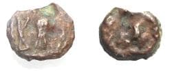 Arabia Felix. Hadhramawt. First century BC-first century AD. Cast AE 22mm, 6.33 g. Shaqar mint.