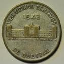 Guatemala Silver 25 Centavos 1943 (P)