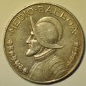 Panama Silver Medio (1/2) Balboa 1934