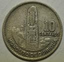 Guatemala; Silver 10 Centavos 1964