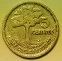 Guatemala Silver 5 Centavos 1956