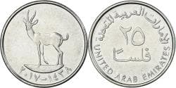 Coin, United Arab Emirates, 25 Fils, 2017