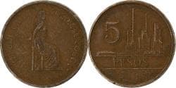 Colombia, 5 Pesos, 1980