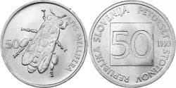 Slovenia, 50 Stotinov, 1993, Aluminum, , KM:3