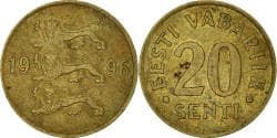Coin, Estonia, 20 Senti, 1996