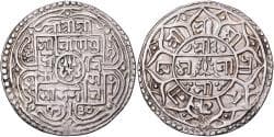 Nepal, Girvan Yuddha Vikrama, 1 Mohar, 1730 (1808), Silver, , KM:529