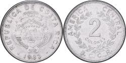 Costa Rica, 2 Colones, 1983, Stainless Steel, , KM:211.1