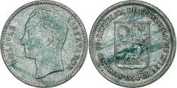 Venezuela, 50 Centimos, 1954, Philadelphia, Silver, , KM:36