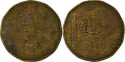 Coin, Dominican Republic, Peso, 1991