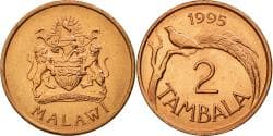 Coin, Malawi, 2 Tambala, 1995, , Copper Plated Steel, KM:25