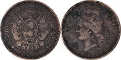 Coin, Argentina, 2 Centavos, 1892