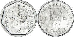 Venezuela, 10 Bolívares, 1998