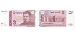 Tajikistan, 3 Somoni, 2010, 2010, KM:20, UNC(65-70)