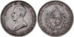 Coin, Uruguay, 50 Centesimos, 1917, , Silver, KM:22