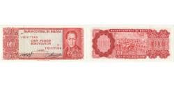 Bolivia, 100 Pesos Bolivianos, 1962, 1962-07-13, KM:163a, UNC(65-70)