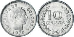 Colombia, 10 Centavos, 1970