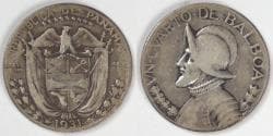 PANAMA - Republic, 1931, ¼ Balboa, Fine