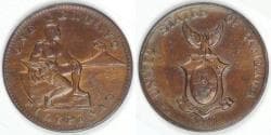 PHILIPPINES - Commonwealth, 1941 M, Centavo, Almost Uncirculated
