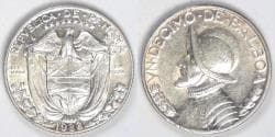 PANAMA - Republic, 1933, 1/10 Balboa, AU / EF
