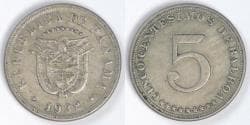 PANAMA - Republic, 1932, 5 Centésimos, Choice EF