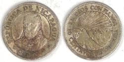 NICARAGUA - Republic, 1927, 10 Centavos, Almost Uncirculated