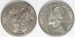 PANAMA - Republic, 1930, ¼ Balboa, Choice EF / EF