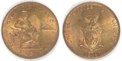 PHILIPPINES - Commonwealth, 1944 S, Centavo, BU RB