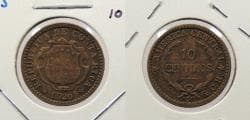COSTA RICA: 1920-GCR 10 Centesimos