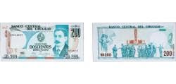 Uruguay Oriental Republic of Uruguay 1986 200 Nuevos Pesos Paper (16000000) UNC P 66 Rot C 27A