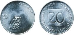 Slovenia 1992 20 Stotinov Aluminium (98% Aluminium, 2% Magnesium) Bayerisches Münzkontor Mint (2515000) 0.69g BU KM 8 Schön ...