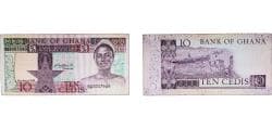 Ghana Republic 1982 10 Cedis Paper VF P 20