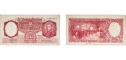Argentina Federal Republic 1954 - 1963 10 Pesos Paper VF P 270 Bottero 1947 to 1973