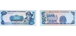 Nicaragua Republic 1985 20 Cordobas Paper UNC P 152