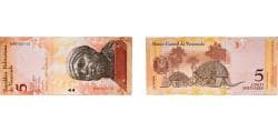 Venezuela Bolivarian Republic 2007 5 Bolívares Paper UNC P 89 NCV bbcv5bsf-aa NCV bbcv5bsf-ab
