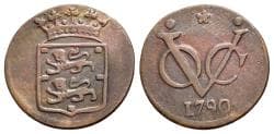 Netherland East Indies, VOC coinage, West Friesland, copper duits 1790