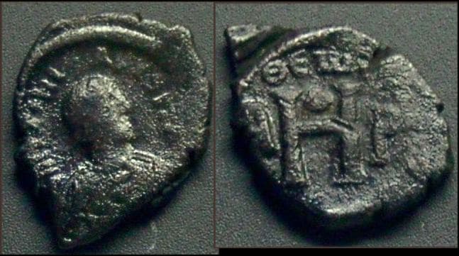 SB 189 var Justinian I, AE 8 Nummi