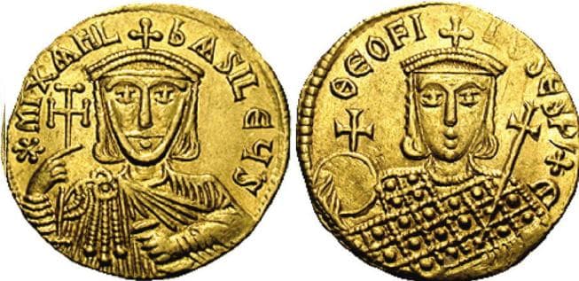 SB 1640 Michael II, with Theophilus