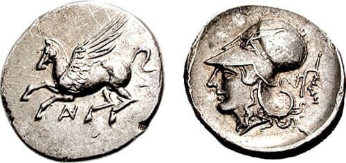 Pegasi 17 Akarnania, Anaktorion AR Stater