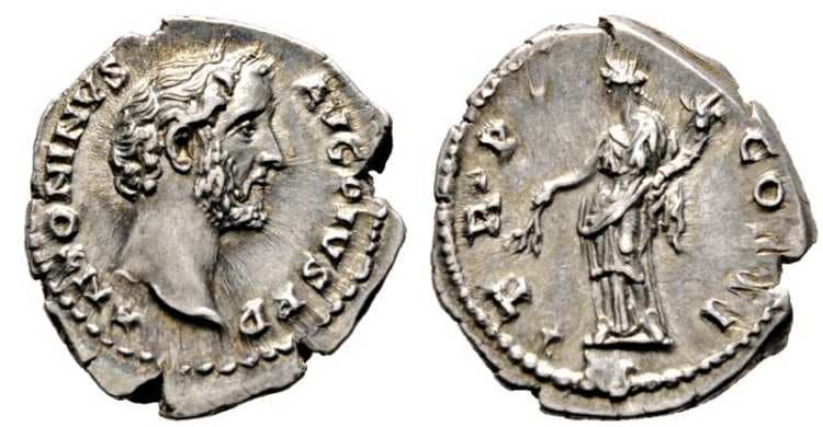 RIC 42 sear5 4110 Antoninus Pius Denarius