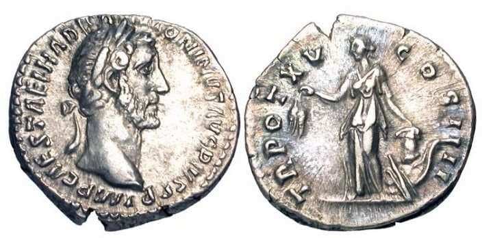 RIC 210 Sear 4123 Antoninus Pius Denarius
