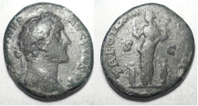 RIC 1053 Antoninus Pius AE As, 160-161 AD